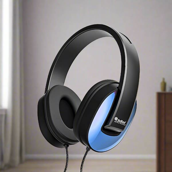 Blue color headphone
