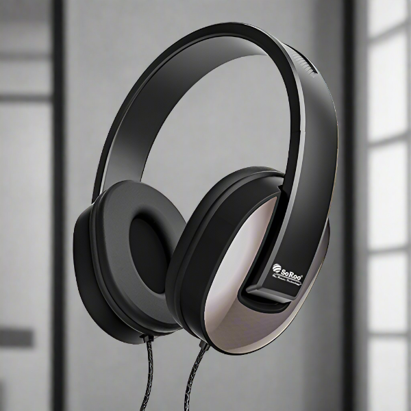 Headphone adjustable , Black in color