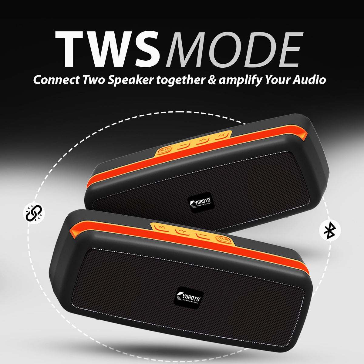 16W Wireless Bluetooth Portable Speaker | 6 Hours Playtime, TWS & FM Mode | Soroo YO-452 – Blue/Red/Green/Black
