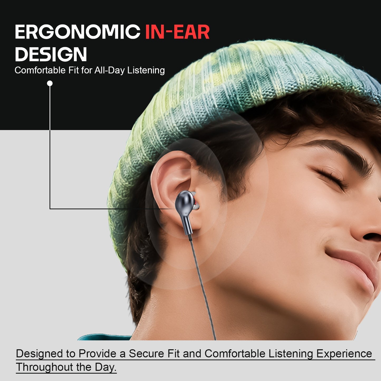 Wired Earphones 13mm Dynamic Driver Hi-Fi Bass Sound Mic Control Type-C In-Ear Earphones SOROO SR-X193