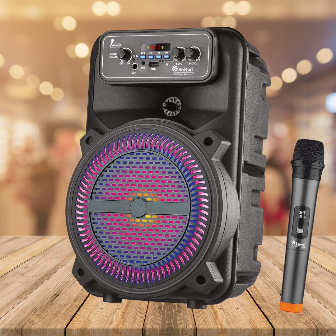 Soroo 8 Colour Digital Ring Light With Wireless Mic Speaker L16-SERIES