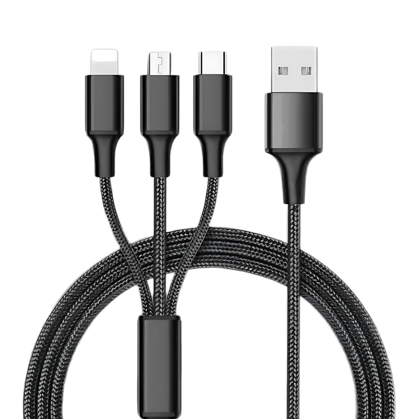 USB data cable 3 in 1 data cable iPhone,v8, type C Data cable DT-901