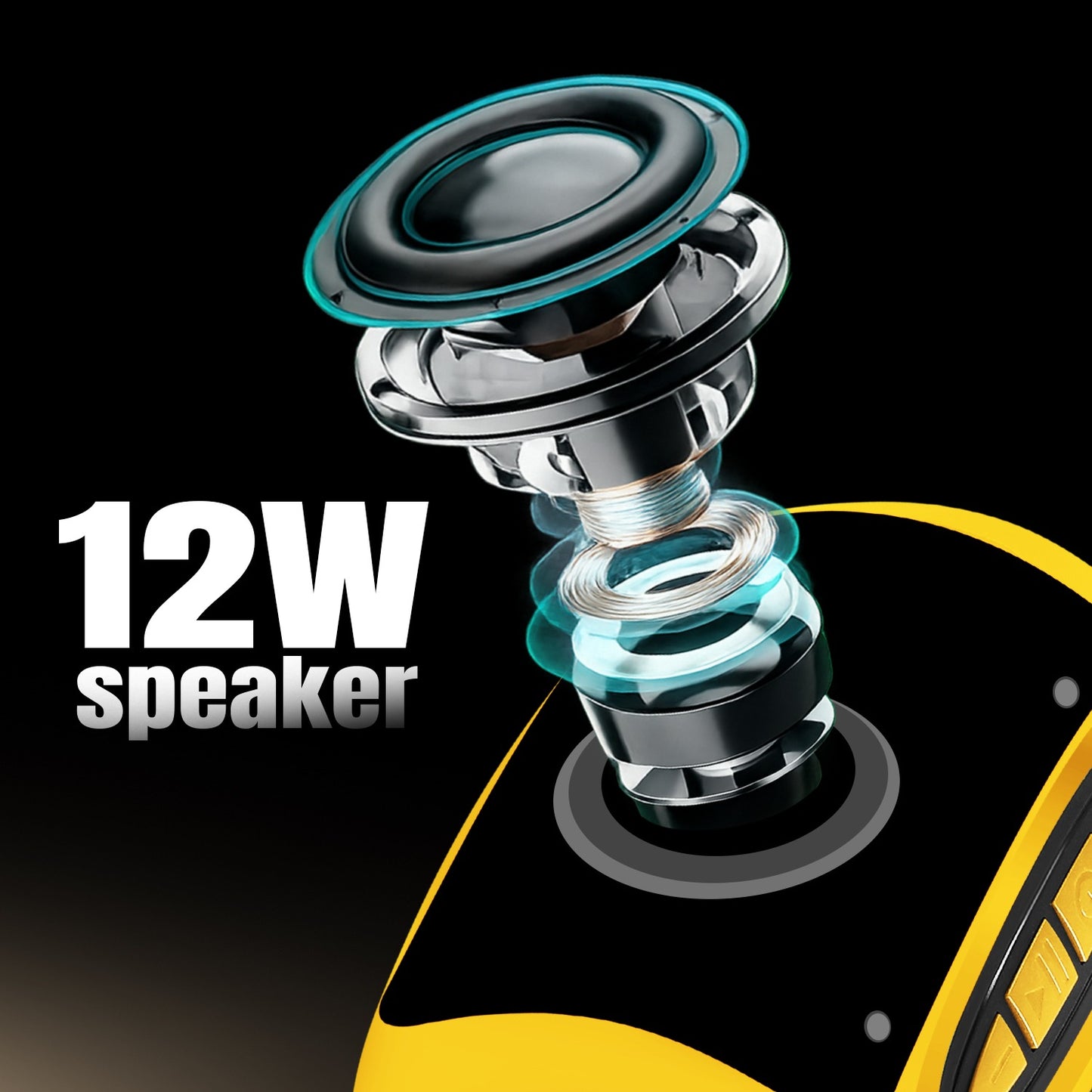 Wireless Bluetooth Speaker 12W TWS 6H Playback USB TF Card YOROTO YO-373-BT
