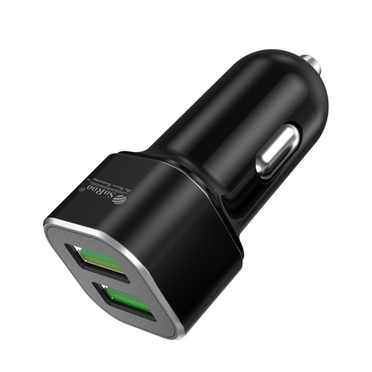 Soroo Car Charger 18W Output (Black, With USB Cable) Series-2