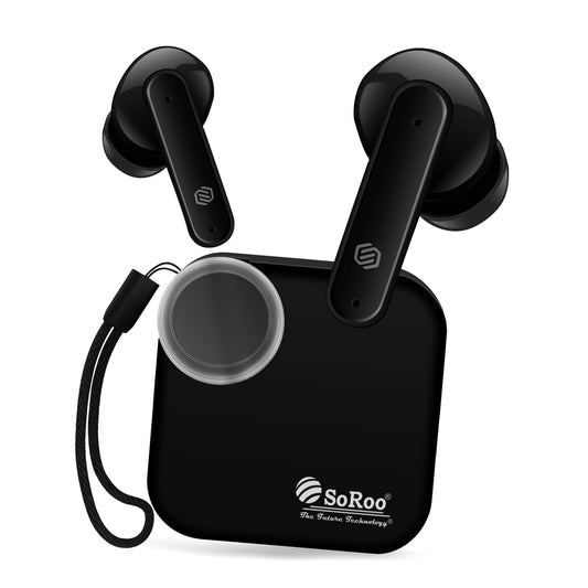 Earbuds Bluetooth 5.4 AI ENC 48Hr SoRoo BUDS20 Black