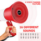 Handheld Megaphone Speaker with Mic Type-C Voice Changer Siren Loud 8.0