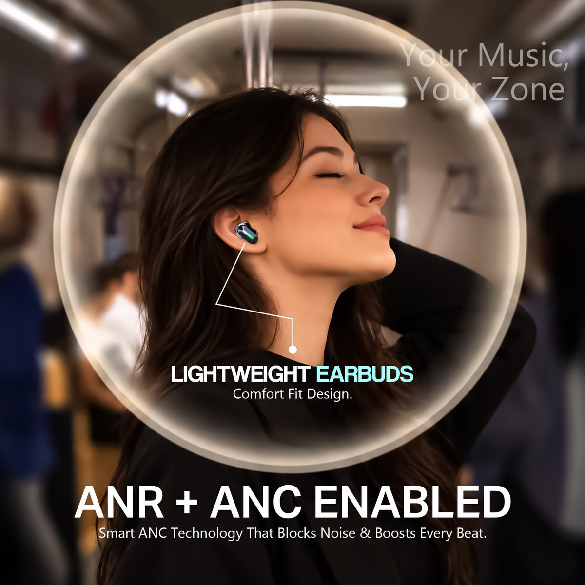 Wireless TWS Bluetooth Earbuds | 48 Hours Playtime, Type-C Charging & 2–3 Hours Charging | Soroo SR-BUDS39 – Black/White/Golden
