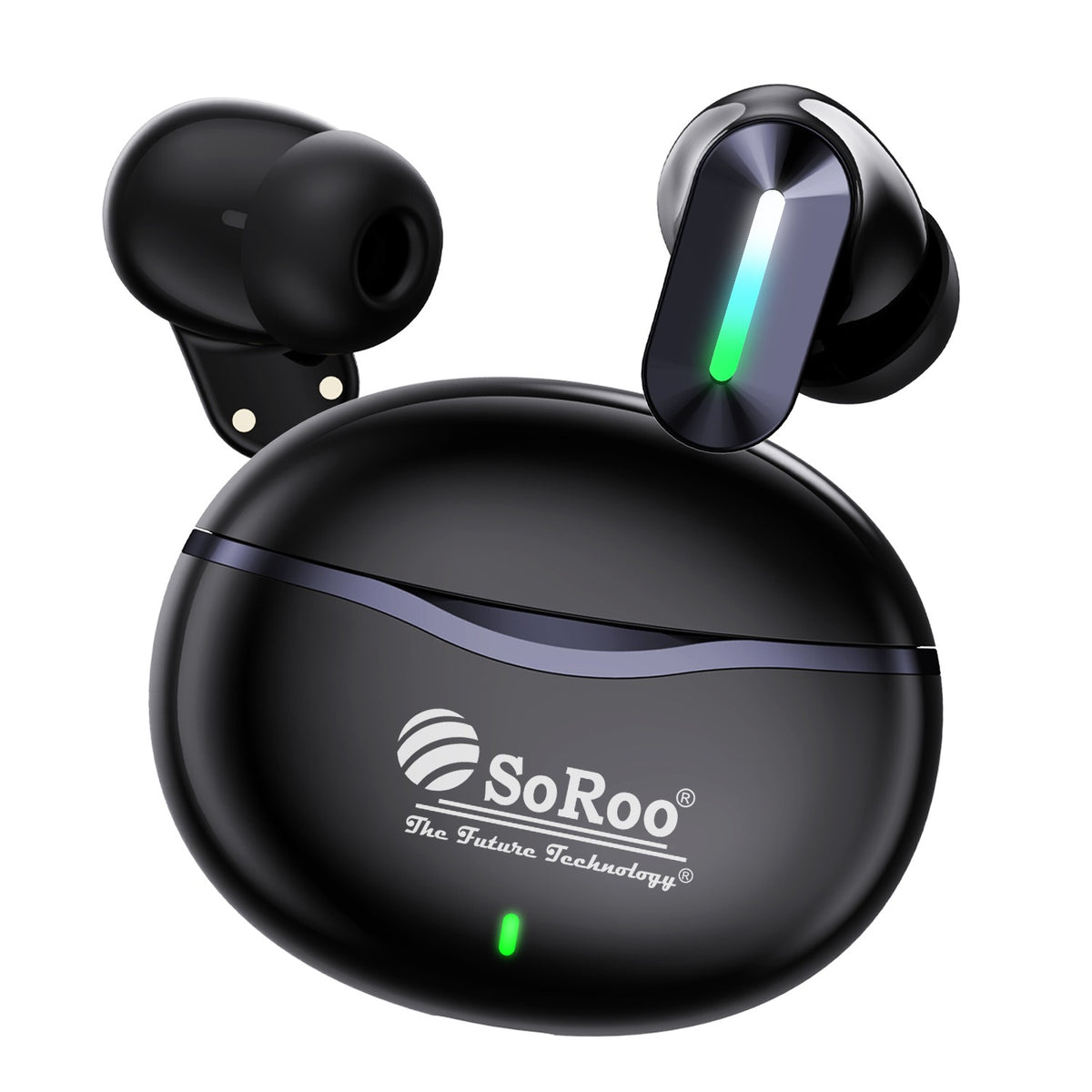Wireless TWS Bluetooth Earbuds | 48 Hours Playtime, Type-C Charging & 2–3 Hours Charging | Soroo SR-BUDS39 – Black/White/Golden
