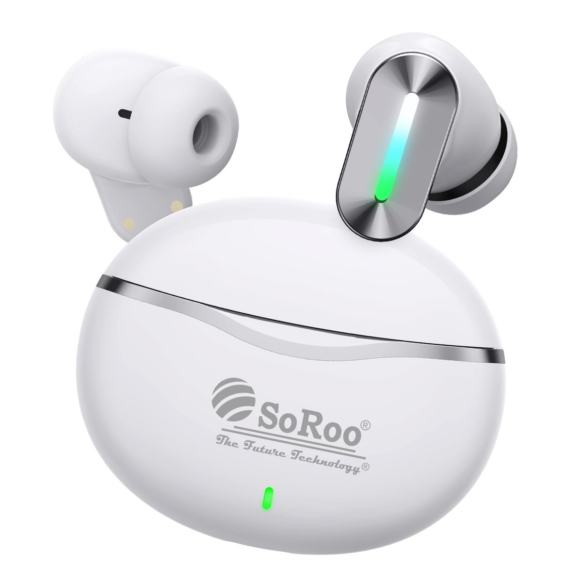 Wireless TWS Bluetooth Earbuds | 48 Hours Playtime, Type-C Charging & 2–3 Hours Charging | Soroo SR-BUDS39 – Black/White/Golden