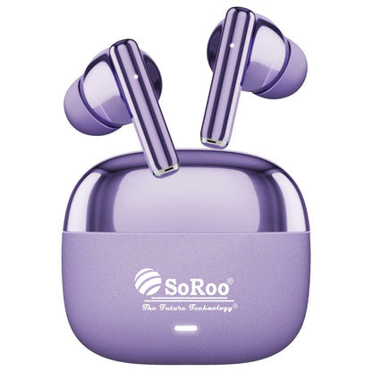 Wireless TWS Earbuds | Bluetooth Wireless Earphones | Soroo SR-BUDS42 – Black/Orange/Purple/Golden