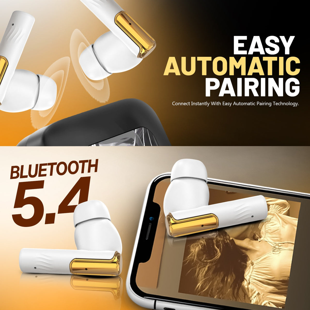 Wireless TWS Earbuds | Bluetooth Wireless Earphones | Soroo SR-BUDS44 – Purple/White/Black/Sky Blue