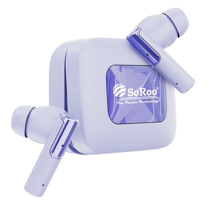 Wireless TWS Earbuds | Bluetooth Wireless Earphones | Soroo SR-BUDS44 – Purple/White/Black/Sky Blue