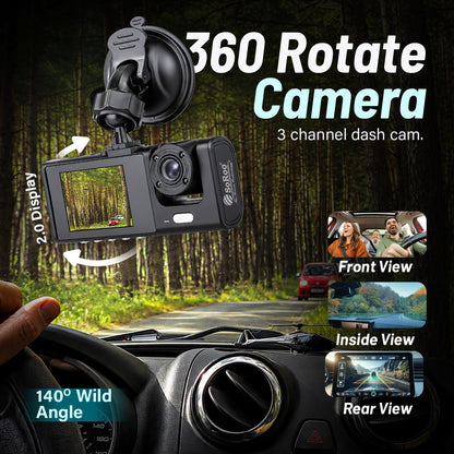 Car Dash Camera | 140° Wide Angle Lens with G-Sensor | Soroo SR-DCAM7 – Black