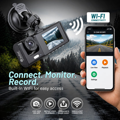 Car Dash Camera | 140° Wide Angle Lens with G-Sensor | Soroo SR-DCAM7 – Black