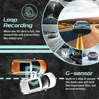 Car Dash Camera | 140° Wide Angle Lens with G-Sensor | Soroo SR-DCAM7 – Black