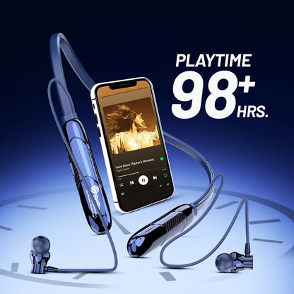 Wireless Neckband Earphones | Bluetooth Wireless Earphones | Soroo SR-IBAND58 – Black/Blue/Green