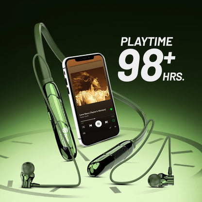 Wireless Neckband Earphones | Bluetooth Wireless Earphones | Soroo SR-IBAND58 – Black/Blue/Green