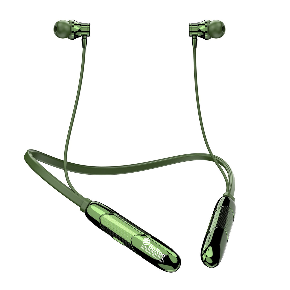 Wireless Neckband Earphones | Bluetooth Wireless Earphones | Soroo SR-IBAND58 – Black/Blue/Green