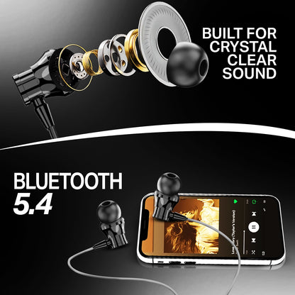 Wireless Neckband Earphones | Bluetooth Wireless Earphones | Soroo SR-IBAND58 – Black/Blue/Green
