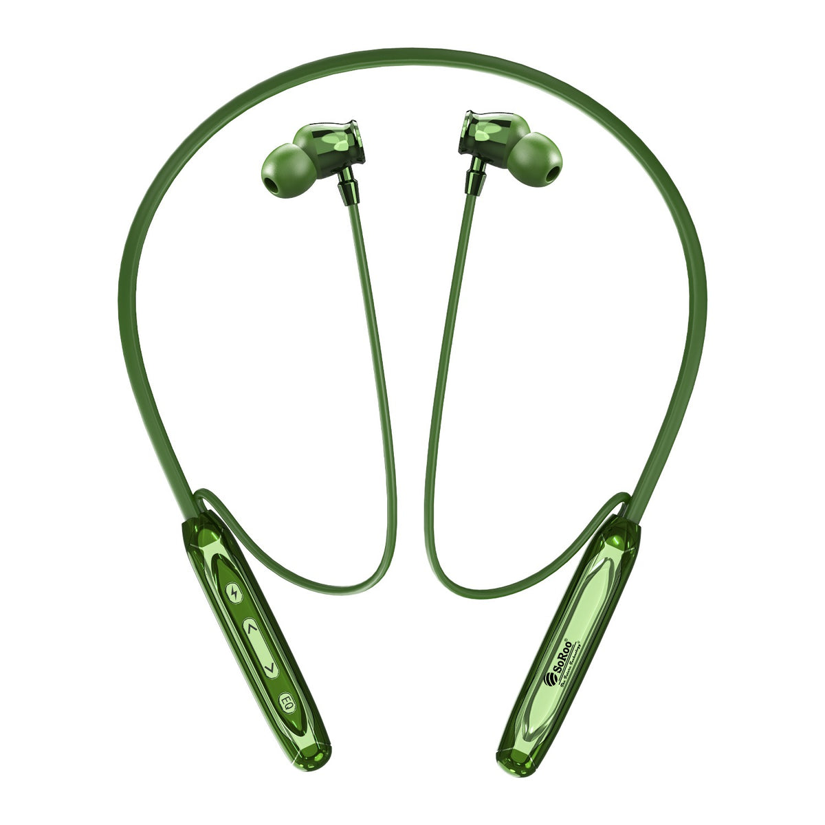 Wireless Neckband Earphones | 100+ Hours Playtime & 4 EQ Modes | Soroo SR-IBAND59 – Blue/Black/Green