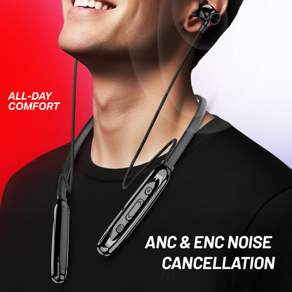 Wireless Neckband Earphones | 100+ Hours Playtime & 4 EQ Modes | Soroo SR-IBAND59 – Blue/Black/Green