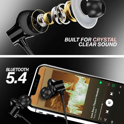 Wireless Neckband Earphones | 96+ Hours Playtime | Soroo SR-IBAND60 – Green/Blue/Black