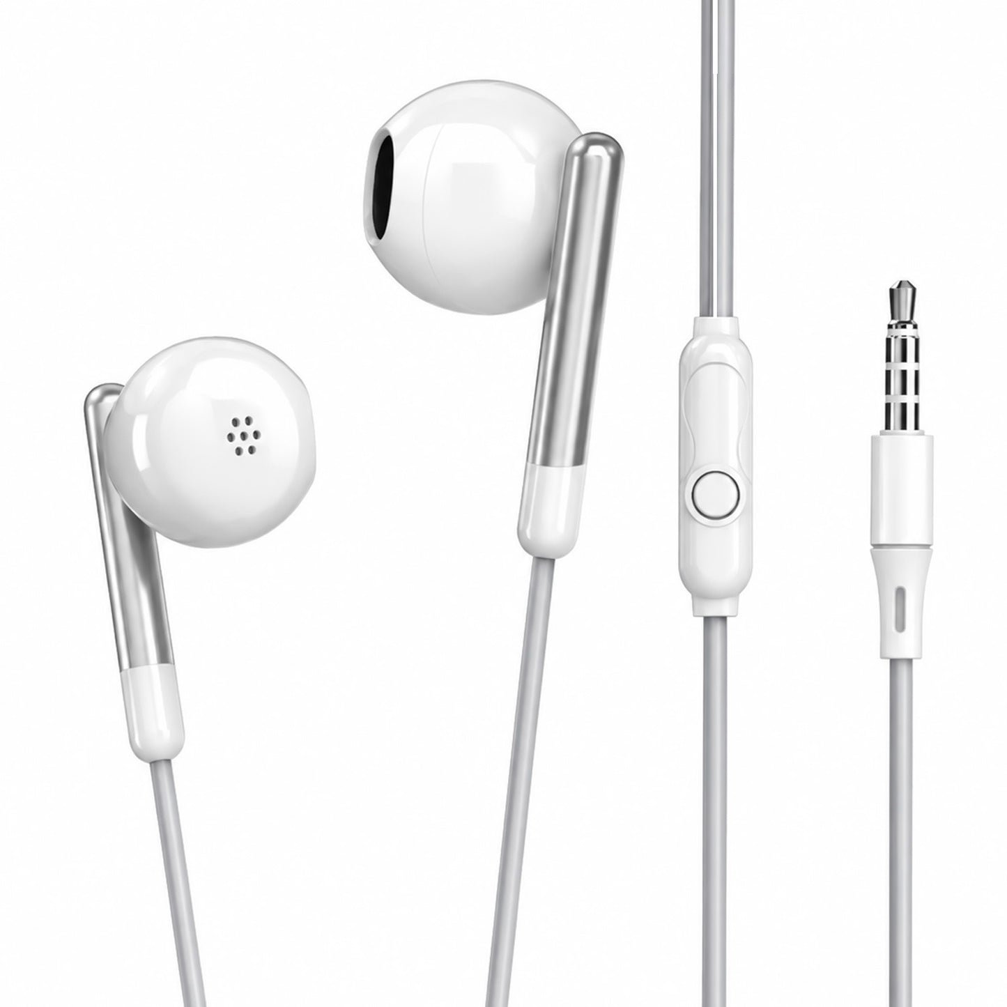 Wired Earphones with Mic | Soroo SR-X178 In-Ear Earphones – White