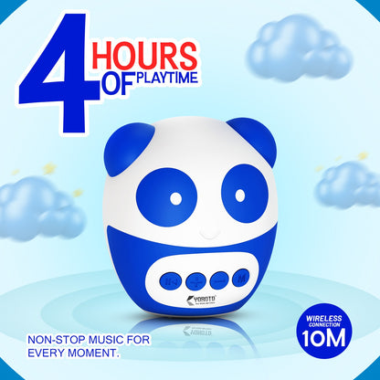 12W Wireless Bluetooth Kids Speaker | 4 Hours Playtime & Kid-Sized Panda Sound | Soroo YO-382 – Sky Blue/Pink/Black
