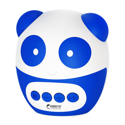 12W Wireless Bluetooth Kids Speaker | 4 Hours Playtime & Kid-Sized Panda Sound | Soroo YO-382 – Sky Blue/Pink/Black