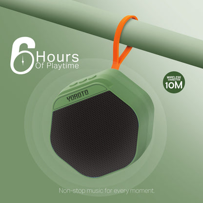 8W Wireless Bluetooth Portable Speaker | 6 Hours Playtime & TWS Mode | Soroo YO-386 – Blue/Red/Green/Black