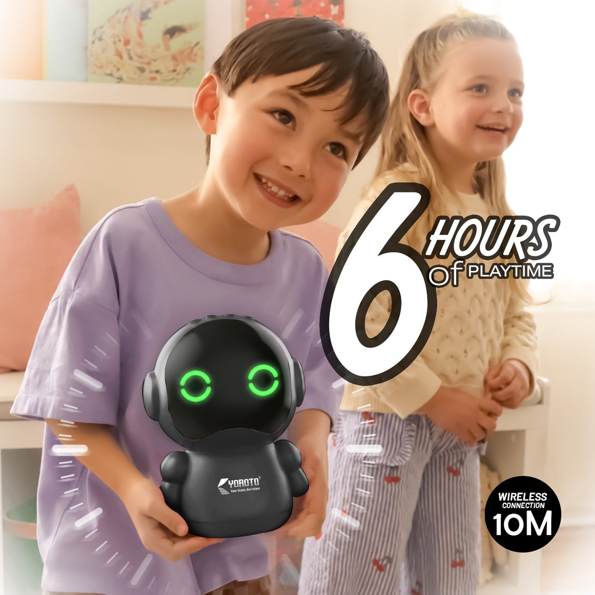 12W Wireless Bluetooth Portable Speaker | 6 Hours Playtime, Kid-Sized Sound & TWS | Soroo YO-445 – Pink/Black/Grey/Sky Blue