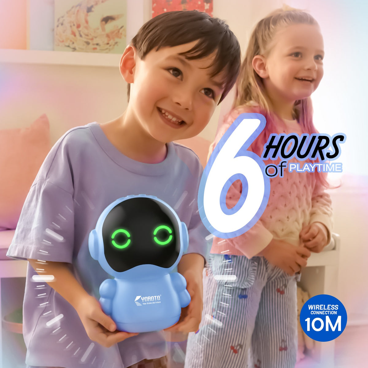 12W Wireless Bluetooth Portable Speaker | 6 Hours Playtime, Kid-Sized Sound & TWS | Soroo YO-445 – Pink/Black/Grey/Sky Blue