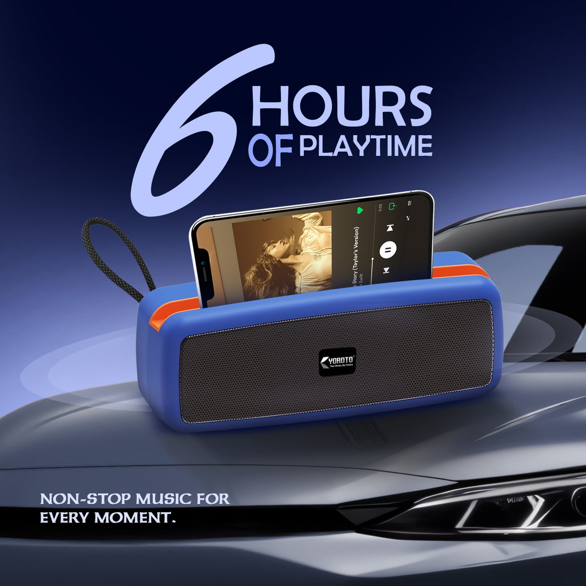 16W Wireless Bluetooth Portable Speaker | 6 Hours Playtime, TWS & FM Mode | Soroo YO-452 – Blue/Red/Green/Black