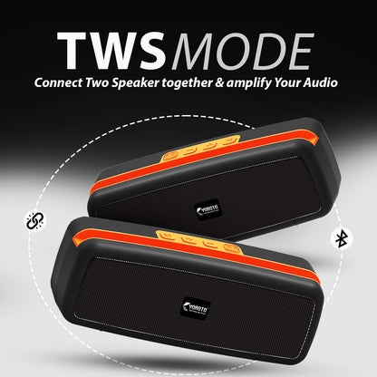 16W Wireless Bluetooth Portable Speaker | 6 Hours Playtime, TWS & FM Mode | Soroo YO-452 – Blue/Red/Green/Black