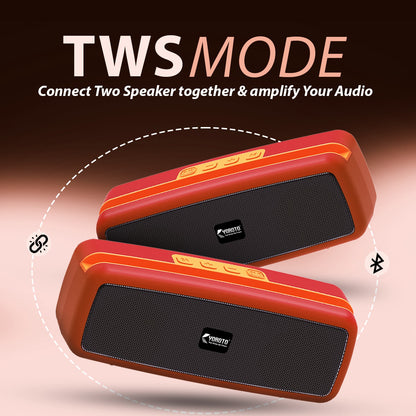 16W Wireless Bluetooth Portable Speaker | 6 Hours Playtime, TWS & FM Mode | Soroo YO-452 – Blue/Red/Green/Black