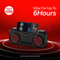 16W Wireless Bluetooth Portable Speaker | 6 Hours Playback, TWS Double Sound, FM & Bluetooth 5.4 | Soroo YO-463 – Red/Yellow/Sky Blue/Green