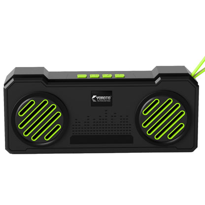 16W Wireless Bluetooth Portable Speaker | 6 Hours Playback, TWS Double Sound, FM & Bluetooth 5.4 | Soroo YO-463 – Red/Yellow/Sky Blue/Green