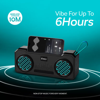 16W Wireless Bluetooth Portable Speaker | 6 Hours Playback, TWS Double Sound, FM & Bluetooth 5.4 | Soroo YO-463 – Red/Yellow/Sky Blue/Green