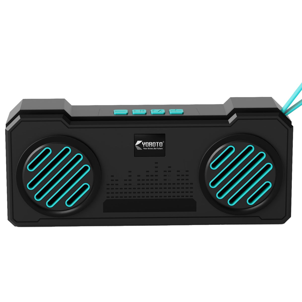 16W Wireless Bluetooth Portable Speaker | 6 Hours Playback, TWS Double Sound, FM & Bluetooth 5.4 | Soroo YO-463 – Red/Yellow/Sky Blue/Green