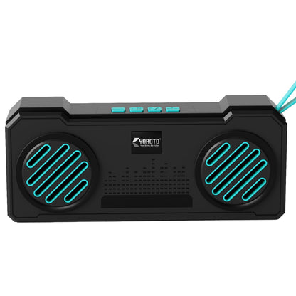 16W Wireless Bluetooth Portable Speaker | 6 Hours Playback, TWS Double Sound, FM & Bluetooth 5.4 | Soroo YO-463 – Red/Yellow/Sky Blue/Green