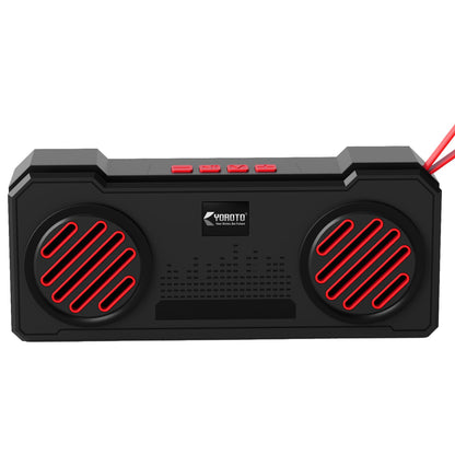16W Wireless Bluetooth Portable Speaker | 6 Hours Playback, TWS Double Sound, FM & Bluetooth 5.4 | Soroo YO-463 – Red/Yellow/Sky Blue/Green