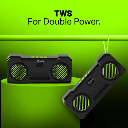 16W Wireless Bluetooth Portable Speaker | 6 Hours Playback, TWS Double Sound, FM & Bluetooth 5.4 | Soroo YO-463 – Red/Yellow/Sky Blue/Green
