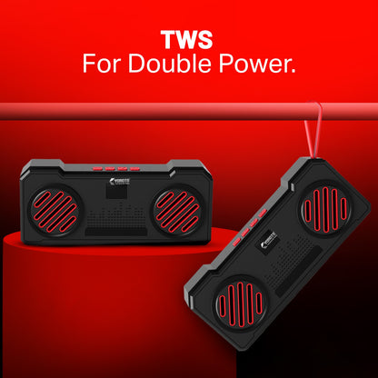 16W Wireless Bluetooth Portable Speaker | 6 Hours Playback, TWS Double Sound, FM & Bluetooth 5.4 | Soroo YO-463 – Red/Yellow/Sky Blue/Green