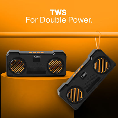16W Wireless Bluetooth Portable Speaker | 6 Hours Playback, TWS Double Sound, FM & Bluetooth 5.4 | Soroo YO-463 – Red/Yellow/Sky Blue/Green