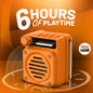 12W Wireless Bluetooth Portable Speaker | 6 Hours Playtime & TWS Mode | Soroo YO-465 – Sky Blue/Orange/Grey/Black