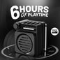 12W Wireless Bluetooth Portable Speaker | 6 Hours Playtime & TWS Mode | Soroo YO-465 – Sky Blue/Orange/Grey/Black