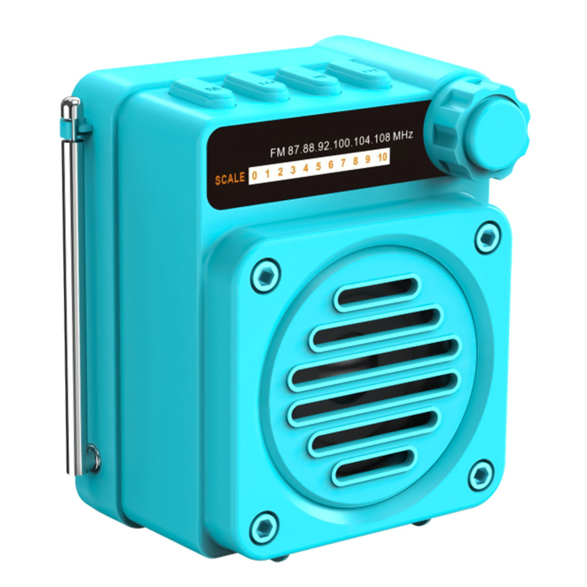 12W Wireless Bluetooth Portable Speaker | 6 Hours Playtime & TWS Mode | Soroo YO-465 – Sky Blue/Orange/Grey/Black