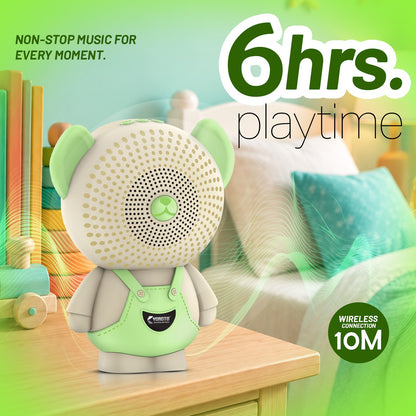 12W Wireless Bluetooth Kids Speaker | 6 Hours Playtime & Kid-Sized Car Sound | Soroo YO-471 – Sky Blue/Pink/Green/Black