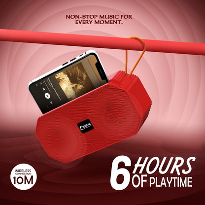 16W Wireless Bluetooth Portable Speaker | 6 Hours Playtime & TWS Mode | Soroo YO-475 – Red/Green/Blue/Black