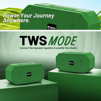 16W Wireless Bluetooth Portable Speaker | 6 Hours Playtime & TWS Mode | Soroo YO-475 – Red/Green/Blue/Black